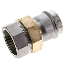 Perskoppeling wartelmoer - 54mm & Rp 2'' Persmof - RVS Vlakke Afdichting
