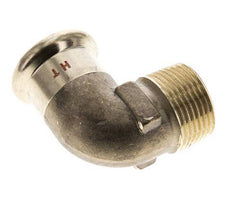 90 graden L-Perskoppeling - 22mm Persmof & R 3/4'' Buiseinde - Koperlegering