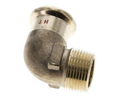 90 graden L-Perskoppeling - 22mm Persmof & R 3/4'' Buiseinde - Koperlegering