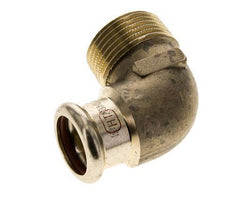 90deg Elbow Press Fitting - 22mm Female & R 1'' Male - Copper alloy