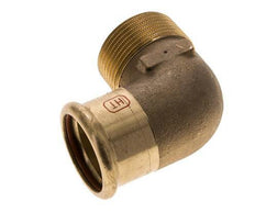 90deg Elbow Press Fitting - 35mm Female & R 1-1/4'' Male - Copper alloy