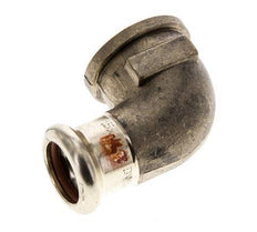 90 graden L-Perskoppeling - 15mm & Rp 1/2'' Persmof - Koperlegering