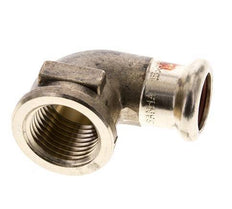 90 graden L-Perskoppeling - 15mm & Rp 1/2'' Persmof - Koperlegering