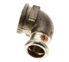 90 graden L-Perskoppeling - 15mm & Rp 1/2'' Persmof - Koperlegering