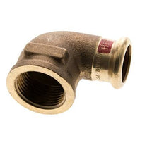 90 graden L-Perskoppeling - 18mm & Rp 3/4'' Persmof - Koperlegering