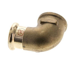 90 graden L-Perskoppeling - 22mm & Rp 3/4'' Persmof - Koperlegering