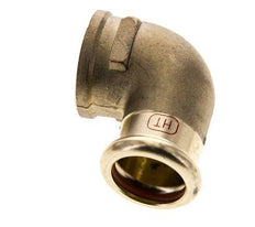 90 graden L-Perskoppeling - 22mm & Rp 3/4'' Persmof - Koperlegering
