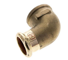 90 graden L-Perskoppeling - 22mm & Rp 3/4'' Persmof - Koperlegering