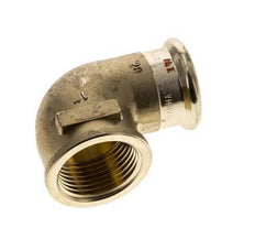 90 graden L-Perskoppeling - 28mm & Rp 1'' Persmof - Koperlegering