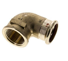 90 graden L-Perskoppeling - 28mm & Rp 1'' Persmof - Koperlegering