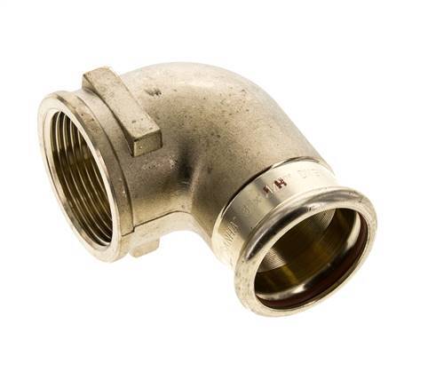 90 graden L-Perskoppeling - 35mm & Rp 1-1/4'' Persmof - Koperlegering