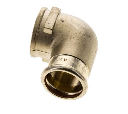 90 graden L-Perskoppeling - 35mm & Rp 1-1/4'' Persmof - Koperlegering