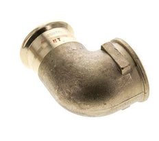 90 graden L-Perskoppeling - 42mm & Rp 1-1/2'' Persmof - Koperlegering