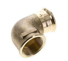 90 graden L-Perskoppeling - 42mm & Rp 1-1/2'' Persmof - Koperlegering