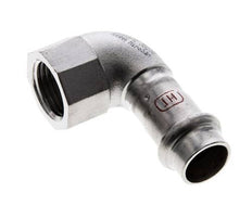 90 graden L-Perskoppeling - 15mm & Rp 1/2'' Persmof - RVS