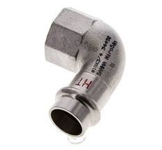 90 graden L-Perskoppeling - 18mm & Rp 3/4'' Persmof - RVS