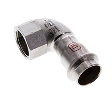 90 graden L-Perskoppeling - 22mm & Rp 3/4'' Persmof - RVS