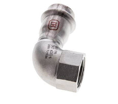 90 graden L-Perskoppeling - 22mm & Rp 3/4'' Persmof - RVS