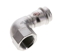 90 graden L-Perskoppeling - 28mm & Rp 1'' Persmof - RVS