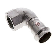 90 graden L-Perskoppeling - 28mm & Rp 1'' Persmof - RVS