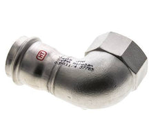 90 graden L-Perskoppeling - 35mm & Rp 1-1/4'' Persmof - RVS