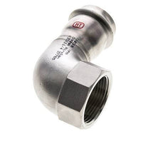 90 graden L-Perskoppeling - 35mm & Rp 1-1/4'' Persmof - RVS