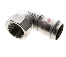 90 graden L-Perskoppeling - 35mm & Rp 1-1/4'' Persmof - RVS