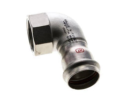 90 graden L-Perskoppeling - 35mm & Rp 1-1/4'' Persmof - RVS