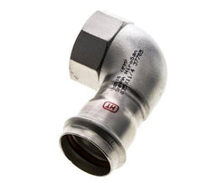 90 graden L-Perskoppeling - 35mm & Rp 1-1/4'' Persmof - RVS