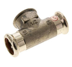 Tee Press Fitting - 18mm & Rp 1/2'' Persmof - Koperlegering