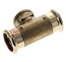 Tee Press Fitting - 28mm & Rp 3/4'' Persmof - Koperlegering