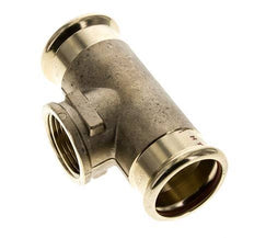 Tee Press Fitting - 35mm & Rp 1'' Persmof - Koperlegering