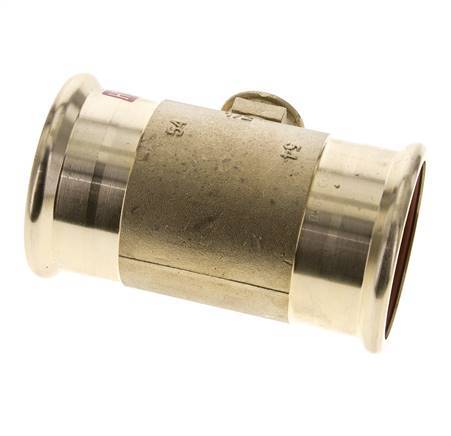 Tee Press Fitting - 54mm & Rp 1/2'' Persmof - Koperlegering