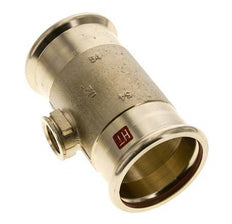 Tee Press Fitting - 54mm & Rp 1/2'' Persmof - Koperlegering