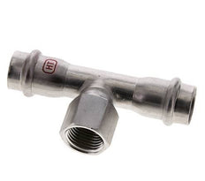 Tee Press Fitting - 18mm & Rp 1/2'' Persmof - RVS