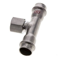 Tee Press Fitting - 18mm & Rp 1/2'' Persmof - RVS