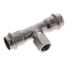 Tee Press Fitting - 22mm & Rp 1/2'' Persmof - RVS