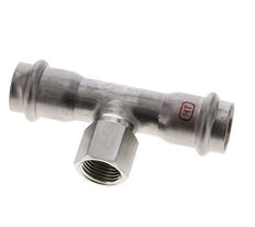 Tee Press Fitting - 22mm & Rp 1/2'' Persmof - RVS