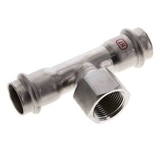 Tee Press Fitting - 22mm & Rp 3/4'' Persmof - RVS