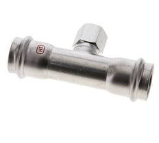 Tee Press Fitting - 28mm & Rp 1/2'' Persmof - RVS