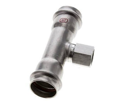 Tee Press Fitting - 28mm & Rp 1/2'' Persmof - RVS
