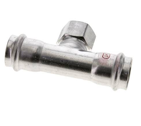 Tee Press Fitting - 28mm & Rp 3/4'' Persmof - RVS