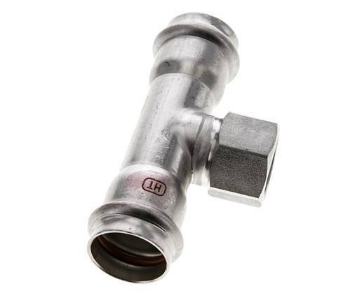 Tee Press Fitting - 28mm & Rp 3/4'' Persmof - RVS