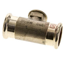 Tee Press Fitting - 35mm & Rp 1/2'' Persmof - RVS
