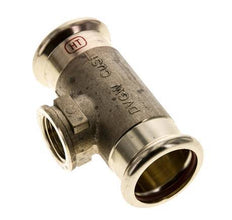 Tee Press Fitting - 35mm & Rp 1/2'' Persmof - RVS