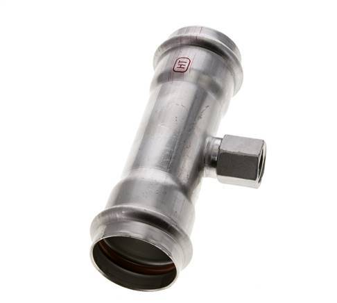 Tee Press Fitting - 42mm & Rp 1/2'' Persmof - RVS