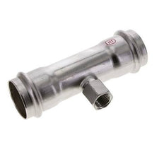 Tee Press Fitting - 42mm & Rp 1/2'' Persmof - RVS