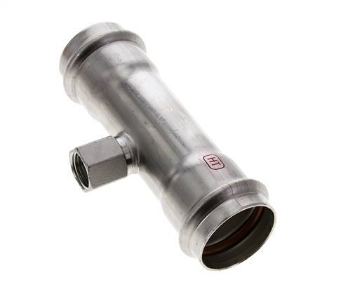 Tee Press Fitting - 42mm & Rp 1/2'' Persmof - RVS