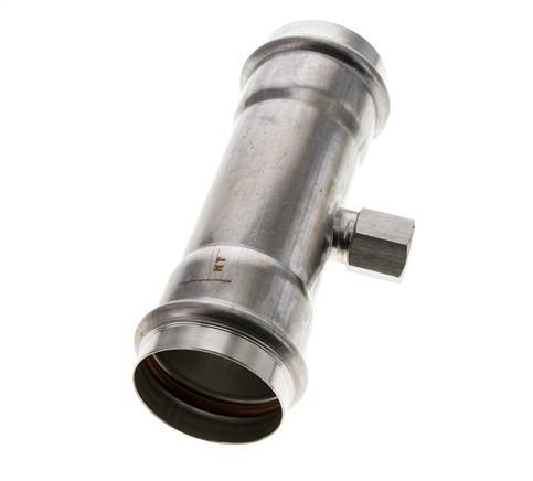 Tee Press Fitting - 54mm & Rp 1/2'' Persmof - RVS