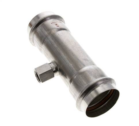 Tee Press Fitting - 54mm & Rp 1/2'' Persmof - RVS